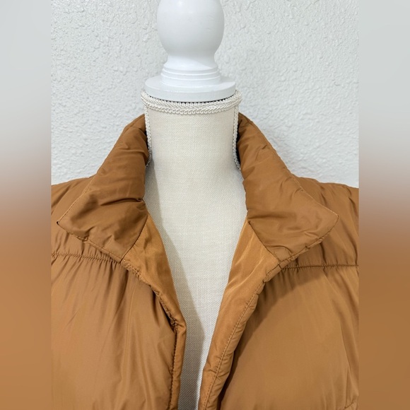 Anthropologie Pilcro Packable Nylon Brown Puffer Vest Side Ties OS. - Picture 5 of 10